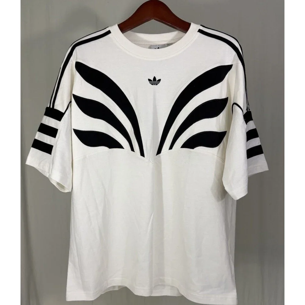 adidas Originals Men's Q3 Atlanta T-Shirt Streetwear Rare Sz L White Black